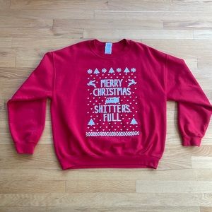 Christmas Vacation Shitters Full Sweatshirt Ugly Xmas Sweater Funny Merry